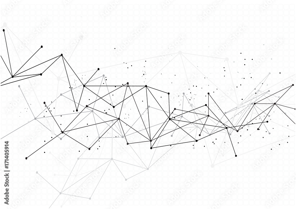 Poster vector polygon background abstract technology communication data Science