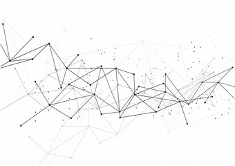 vector polygon background abstract technology communication data Science