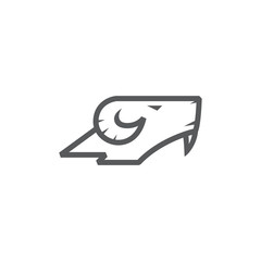 goat head logo vector