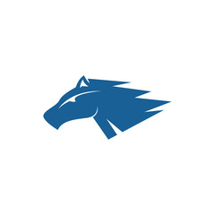 horse head logo illustration