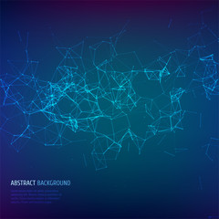 Abstract vector particles and lines.