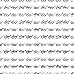 Seamless pattern with sunglasses