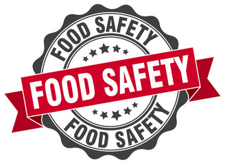 food safety stamp. sign. seal