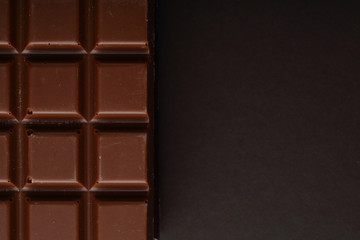 Dark background with chocolate