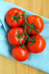 Whole tomatoes top view