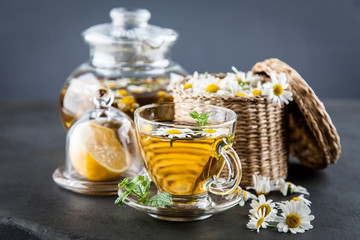 Cup of chamomile tea