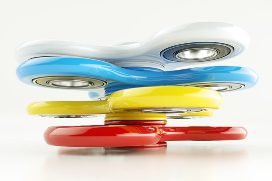 Colorful fidged Spinner - 3D Rendering