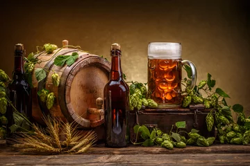 Foto op Plexiglas Vintage beer barrel © Grafvision