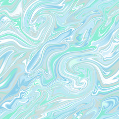 Seamless marbel texture. Background ebru abstract decoration. Use for card, invitation, and web design. Pastel tone blue teal green and grey. Unique and luxury. 