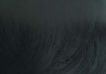 Chalk rubbed out on blackboard