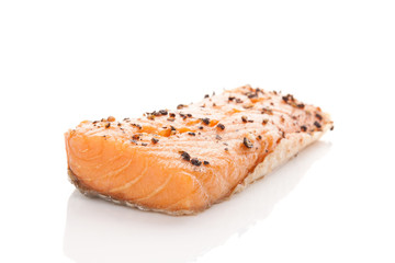 Delicious salmon piece