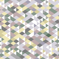 Neutral colored triangles geometric seamless pattern, vector