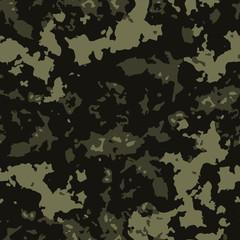 Vector seamless pattern camouflage design. Camo textile print. Ethnic fashion background.