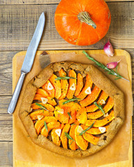 Rye galette with pumpkin