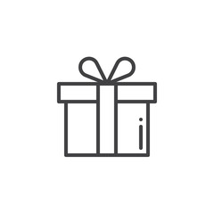 Gift box icon vector, filled flat sign, solid pictogram isolated on white. Symbol, logo illustration