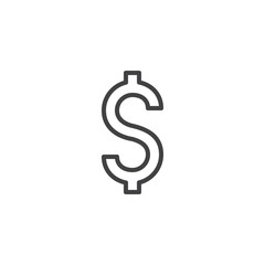 Dollar icon vector, filled flat sign, solid pictogram isolated on white. Charity symbol, logo illustration