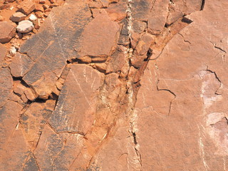 Red rock surface east MacDonnell ranges near Alice Springs, Northern Territory, Australia 2017
