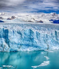 Cercles muraux Glaciers Front of Perito Moreno Glacier at Los Glaciares National Park N.P. (Argentina) - HDR panorama 