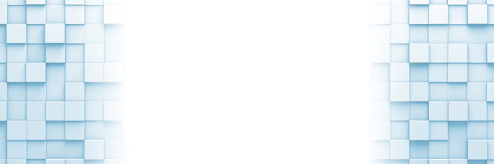 Squared Tiles 3D Pattern Banner