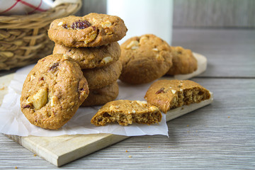 Cookies on paper.