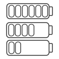 Smartphone or cell phone low battery icon. Low energy symbol. Flat vector illustration.