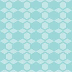 Hexagon shape repeating seamless pattern design.vector