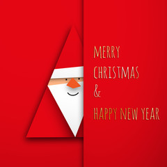 święty mikołaj origami wektor © Rzoog