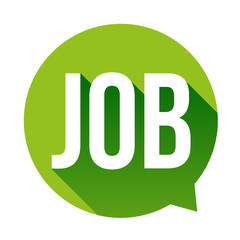 Job speech bubble vector
