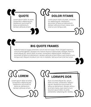 vector quote frames