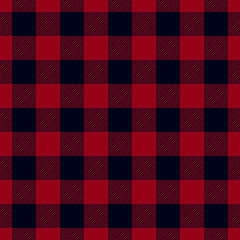 Dark red Lumberjack seamless pattern