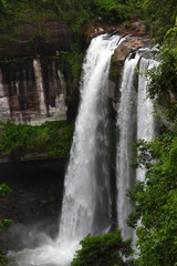 Huai Luang waterfall High angle. National Park phu jong na yoi Ubon Ratchathani ,Thailand.