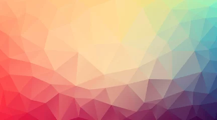 Fototapeten Flat Triangle multicolor background © igor_shmel