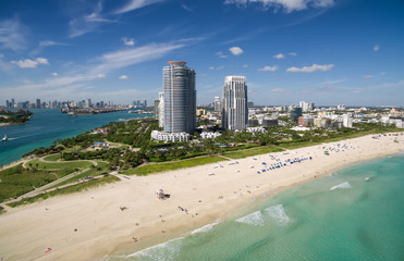 Aerial view of South Miami Beach, Florida, USA - 171428739