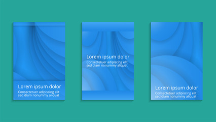 Fototapeta premium Geometric Cover Design. Abstract flyer design template. Vector illustration