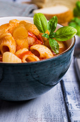 Tomato soup with pasta