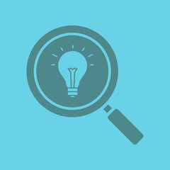 Idea search glyph color icon