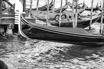 venetian gondola close up view