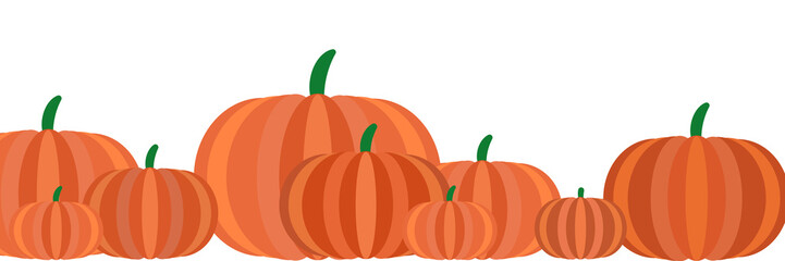 Kürbise als Banner in verschiedenen größen
