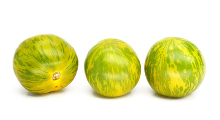 tomatoes on a white background