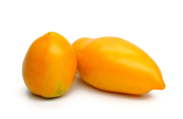 tomatoes on a white background