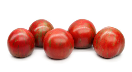 tomatoes on a white background