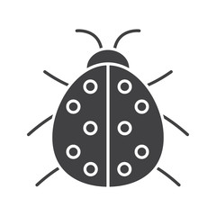 Ladybug glyph icon