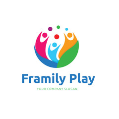 Family Play Logo Template.