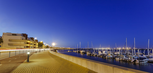 Costa Nova do Prado pier in Portugal by night