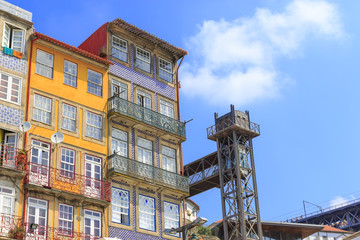 Old houses in Porto downtown 