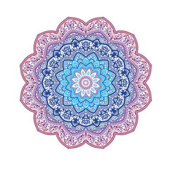 Mandala. Decorative round ornament. Anti-stress therapy pattern.