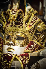venetian masks close up