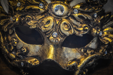 venetian masks close up