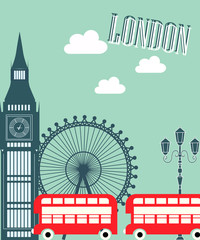 London vintage poster.