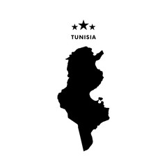 Tunisia map. Vector illustration.
